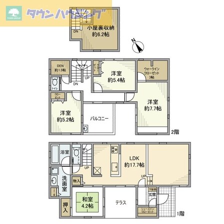 大和田戸建の物件間取画像